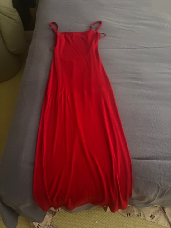 Garage Sleek Red Bodycon Maxi Dress - Picture 3 of 4
